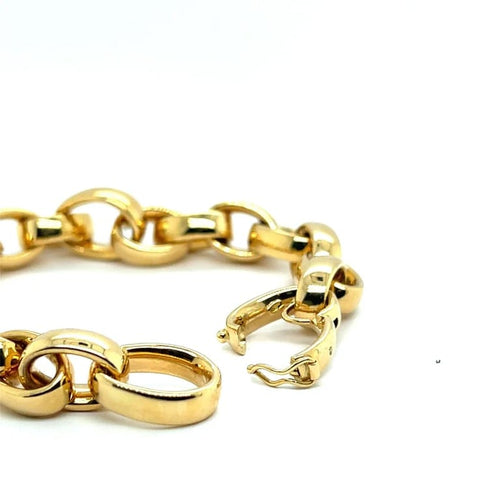 Bracelet Bracelet chaîne en or jaune 18 carats 58 Facettes