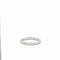 Bague 52 Bague demi-éternité en or blanc 18 carats et diamants 58 Facettes