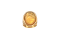 Bague 54 Bague en or jaune 18 carats avec citrine et quartz fumé 58 Facettes 328126/K0U8JH3