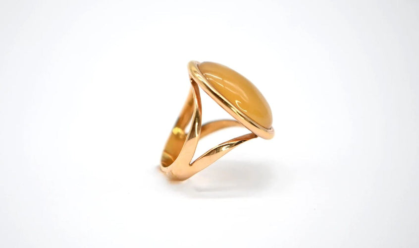 Bague 54 Bague en or jaune 18 carats avec citrine et quartz fumé 58 Facettes 328126/K0U8JH3