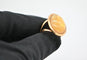 Bague 54 Bague en or jaune 18 carats avec citrine et quartz fumé 58 Facettes 328126/K0U8JH3