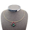 Collier Collier ras-de-cou - Tourmaline verte et grenats rhodolites en or jaune 18 kt 58 Facettes