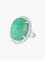 Bague 52 Bague émeraude et diamants en or blanc 18 carats 58 Facettes