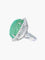 Bague 52 Bague émeraude et diamants en or blanc 18 carats 58 Facettes
