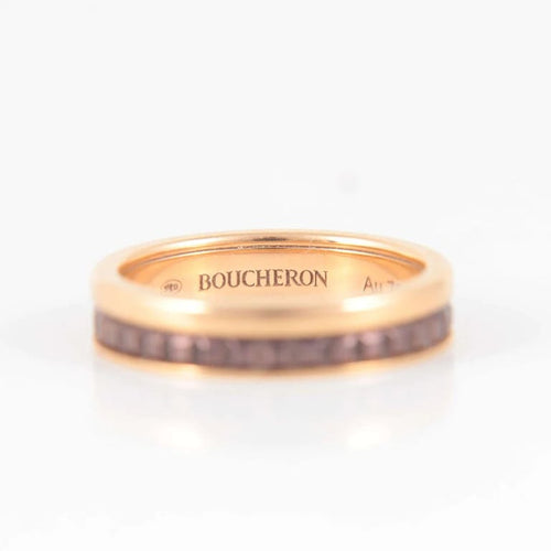 Bague 47.5 Boucheron Quatre - Bague en or rose 18 ct 58 Facettes 1