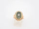 Bague 54.5 Bague ancienne en or 750, diamant et jade 58 Facettes
