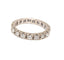 Bague 58 Alliance américaine - Bague en or blanc 750 et 19 diamants 58 Facettes