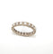 Bague 58 Alliance américaine - Bague en or blanc 750 et 19 diamants 58 Facettes