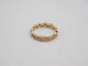 Bague 53 Alliance tour complet en or jaune 18 carats et diamants 58 Facettes