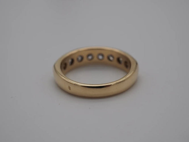 Bague 55 Bague demi-tour en or jaune 750 et diamants 58 Facettes