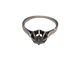Bague 53 Bague en or blanc 750 avec diamant, taille 53 58 Facettes