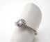 Bague 52 Bague en or blanc 750 sertie de diamants 58 Facettes