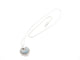 Collier Collier - Pendentif cœur en or blanc 750, diamants et topazes 58 Facettes