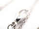 Collier Collier - Pendentif cœur en or blanc 750, diamants et topazes 58 Facettes