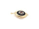 Pendentif Nap 3 - Pendentif broche en or jaune 750, grenat et onyx 58 Facettes
