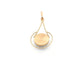 Pendentif Pendentif baroque en or jaune 750 et perle grise 58 Facettes