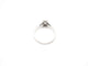Bague 51 Bague en or blanc 750 avec diamant 58 Facettes