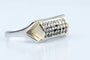 Bague 59 Bague diamants noirs 0,64 ct en or jaune et blanc 18K 58 Facettes BGDNCC1385-107