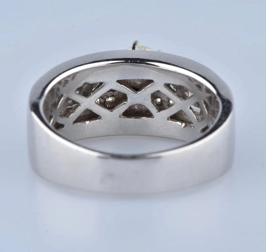 Bague 54 Bague diamants en or blanc 18 carats 58 Facettes