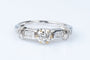 Bague 54 Bague diamant en or blanc 18 carats 58 Facettes 111.17357-12