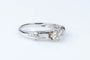 Bague 54 Bague diamant en or blanc 18 carats 58 Facettes 111.17357-12