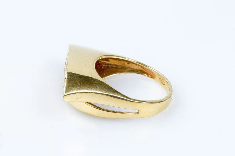 Bague 55 Bague citrine en or jaune 18 carats 58 Facettes 111.66245-53
