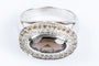 Bague 56 Bague en or 18 carats, quartz fumé et diamants 58 Facettes 111-184737-36