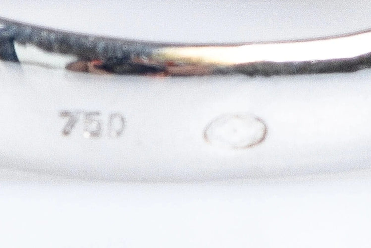 Bague 56 Bague en or 18 carats, quartz fumé et diamants 58 Facettes 111-184737-36