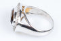 Bague 56 Bague en or 18 carats, quartz fumé et diamants 58 Facettes 111-184737-36