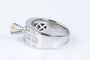 Bague 54 Bague solitaire en or blanc 18 carats avec diamants 0,45 ct 58 Facettes BG-14141-96