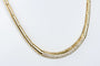 Collier Collier en or jaune 18 ct serti de diamants 58 Facettes CLDCC950