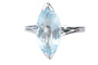 Bague 63 Bague marquise en or blanc 18 carats avec aigue-marine 6,43 ct 58 Facettes BGTOPOC402-107