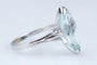 Bague 63 Bague marquise en or blanc 18 carats avec aigue-marine 6,43 ct 58 Facettes BGTOPOC402-107