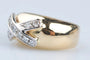 Bague 53 Bague croisée en or jaune 18 carats avec diamants 0,88 ct 58 Facettes BGDIAMCH-107