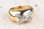 Bague 53 Bague croisée en or jaune 18 carats avec diamants 0,88 ct 58 Facettes BGDIAMCH-107
