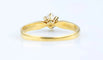 Bague 61 Bague solitaire diamant en or jaune 18 carats 58 Facettes BG-31200192-107