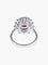 Bague 52 Bague marguerite en or blanc 750 avec saphir rose et diamants 58 Facettes