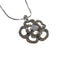 Pendentif Rayser - Pendentif en or 18 carats rhodié ruthénium et diamants bruns 58 Facettes COVMAM01