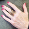 Bague Bague papillon en or jaune 18 carats, rubis, émail et diamants 58 Facettes S211