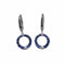 Boucles d'oreilles Boucles d'oreilles en or blanc 18 carats avec saphirs et diamants 58 Facettes PE697