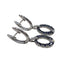 Boucles d'oreilles Boucles d'oreilles en or blanc 18 carats avec saphirs et diamants 58 Facettes PE697