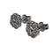 Boucles d'oreilles Boucles d’oreilles en or blanc 18 carats et diamants 58 Facettes PE70