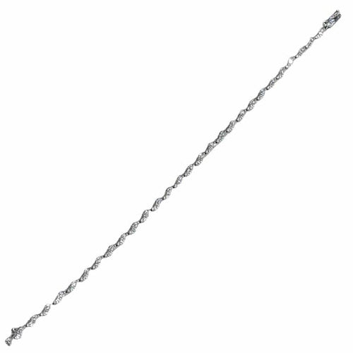 Bracelet Bracelet en or blanc 18 carats et diamants taille brillant 58 Facettes 4G747