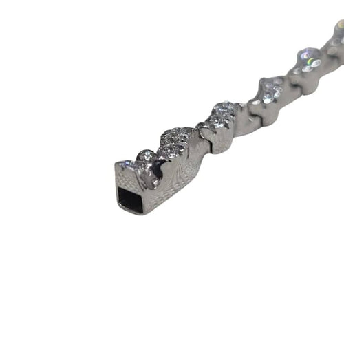 Bracelet Bracelet en or blanc 18 carats et diamants taille brillant 58 Facettes 4G747