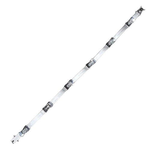 Bracelet Bracelet en or blanc 18 carats et diamants 58 Facettes P14