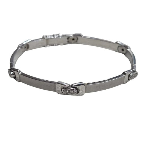 Bracelet Bracelet en or blanc 18 carats et diamants 58 Facettes P14