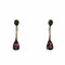 Boucles d'oreilles Boucles d’oreilles en or rose 18 carats, tourmalines, rubellites et diamants 58 Facettes PE966