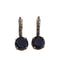 Boucles d'oreilles Boucles d’oreilles en or rose 18 carats avec diamants noirs et bruns 58 Facettes PE518
