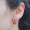 Boucles d'oreilles Boucles d’oreilles démontables en or blanc et rose 18 ct, corail et diamants 58 Facettes PE435PE3438