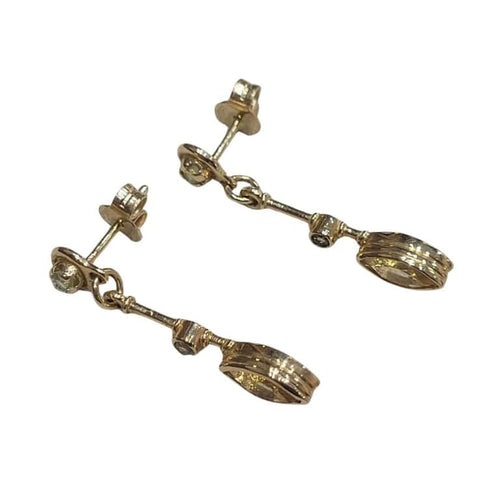 Boucles d'oreilles Boucles d’oreilles en or jaune 18 carats, citrines et péridots 58 Facettes PE780